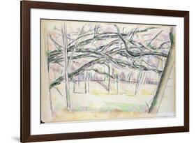 The Orchard, c.1895-Paul Cézanne-Framed Giclee Print