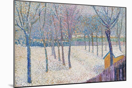 The Orchard in the Snow-Hippolyte Petitjean-Mounted Giclee Print