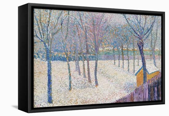 The Orchard in the Snow-Hippolyte Petitjean-Framed Stretched Canvas