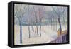 The Orchard in the Snow-Hippolyte Petitjean-Framed Stretched Canvas