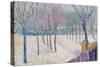 The Orchard in the Snow-Hippolyte Petitjean-Stretched Canvas