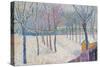 The Orchard in the Snow-Hippolyte Petitjean-Stretched Canvas