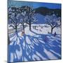 The Orchard in Winter, Morzine-Andrew Macara-Mounted Giclee Print