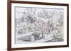 The Orchard (Pencil & Crayon)-John Northcote Nash-Framed Giclee Print