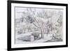 The Orchard (Pencil & Crayon)-John Northcote Nash-Framed Giclee Print