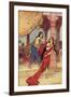 The Ordeal of Queen Draupadi-Warwick Goble-Framed Giclee Print