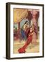 The Ordeal of Queen Draupadi-Warwick Goble-Framed Giclee Print