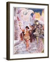 The Order of a Good Time 1606, C.1920-Henry Sandham-Framed Giclee Print