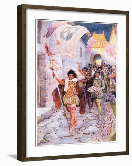 The Order of a Good Time 1606, C.1920-Henry Sandham-Framed Giclee Print