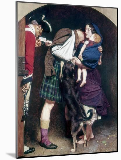 The Order of Release, 1746, 1852-1853-John Everett Millais-Mounted Giclee Print