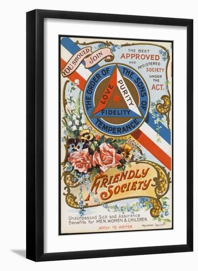 The Order of the Sons of Temperance Friendly Society-null-Framed Art Print
