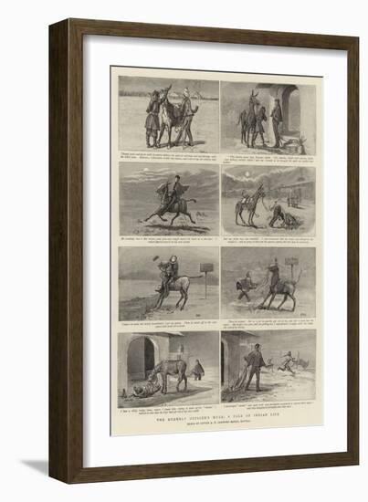 The Orderly Officer's Mule, a Tale of Indian Life-null-Framed Giclee Print