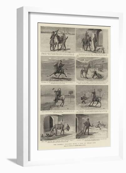 The Orderly Officer's Mule, a Tale of Indian Life-null-Framed Giclee Print
