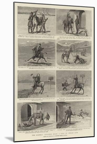 The Orderly Officer's Mule, a Tale of Indian Life-null-Mounted Giclee Print