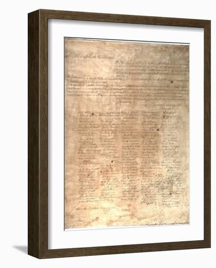 The Ordinance of Secession for the State of South Carolina, 1861-null-Framed Giclee Print