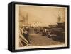 The Ordnance Wharf, Balaklava, 1855-Roger Fenton-Framed Stretched Canvas