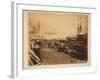 The Ordnance Wharf, Balaklava, 1855-Roger Fenton-Framed Giclee Print