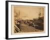 The Ordnance Wharf, Balaklava, 1855-Roger Fenton-Framed Giclee Print