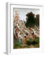 The Oreads (Les Oréade)-William-Adolphe Bouguereau-Framed Giclee Print