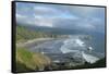 The Oregon Coast and Cannon Beach from Ecola State Park, Oregon-Greg Probst-Framed Stretched Canvas