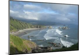 The Oregon Coast and Cannon Beach from Ecola State Park, Oregon-Greg Probst-Mounted Photographic Print
