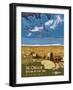 The Oregon National Historic Trail In Wyoming-Bureau of Land Management-Framed Art Print
