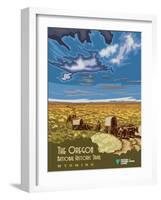 The Oregon National Historic Trail In Wyoming-Bureau of Land Management-Framed Art Print