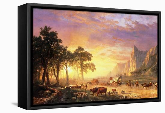 The Oregon Trail, 1869-Albert Bierstadt-Framed Stretched Canvas