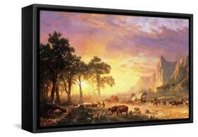 The Oregon Trail, 1869-Albert Bierstadt-Framed Stretched Canvas