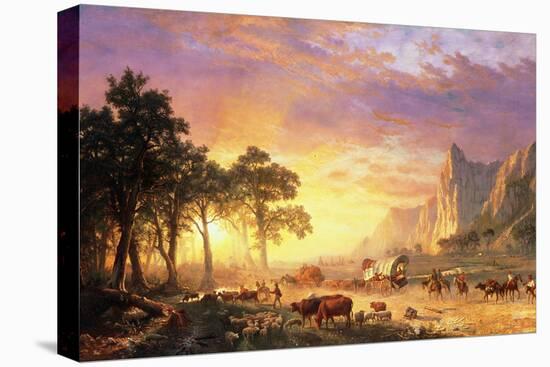 The Oregon Trail, 1869-Albert Bierstadt-Stretched Canvas