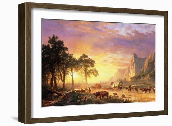 The Oregon Trail, 1869-Albert Bierstadt-Framed Giclee Print