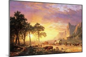 The Oregon Trail, 1869-Albert Bierstadt-Mounted Giclee Print