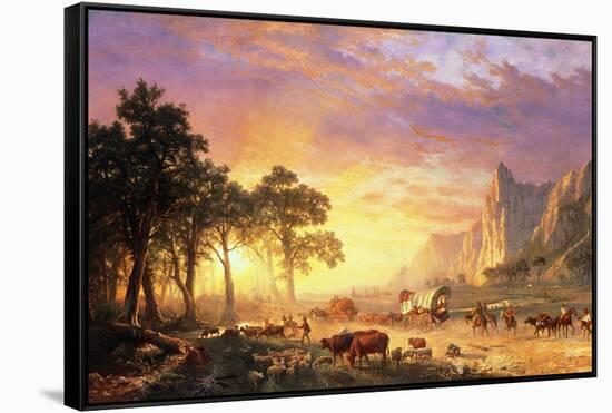 The Oregon Trail, 1869-Albert Bierstadt-Framed Stretched Canvas