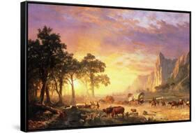 The Oregon Trail, 1869-Albert Bierstadt-Framed Stretched Canvas