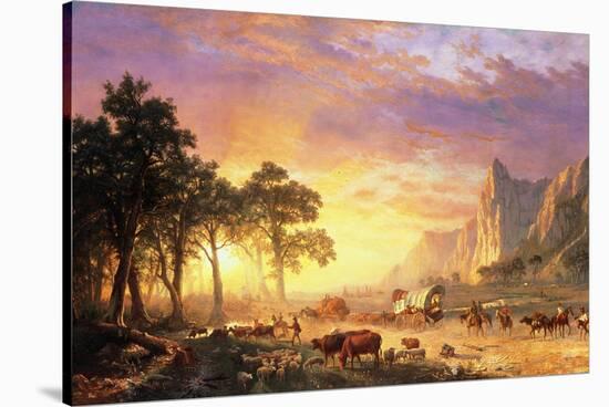 The Oregon Trail, 1869-Albert Bierstadt-Stretched Canvas