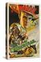 The Oregon Trail, (Poster Art), John Wayne, 1936-null-Stretched Canvas