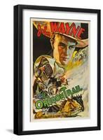 The Oregon Trail, (Poster Art), John Wayne, 1936-null-Framed Art Print