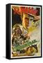 The Oregon Trail, (Poster Art), John Wayne, 1936-null-Framed Stretched Canvas