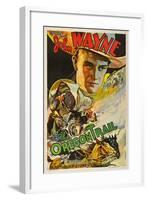 THE OREGON TRAIL, (poster art), John Wayne, 1936-null-Framed Art Print