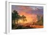 The Oregon Trail-Albert Bierstadt-Framed Art Print