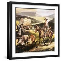 The Oregon Trail-Ron Embleton-Framed Giclee Print