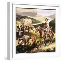 The Oregon Trail-Ron Embleton-Framed Giclee Print