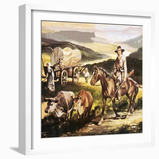 The Oregon Trail-Ron Embleton-Framed Giclee Print