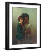 The Organ Grinder-William Mulready-Framed Giclee Print