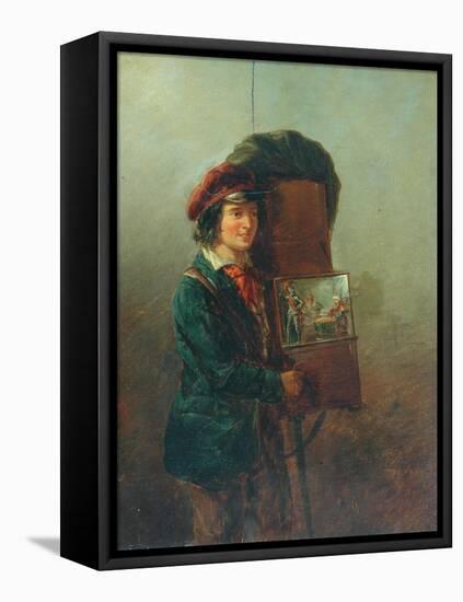 The Organ Grinder-William Mulready-Framed Stretched Canvas