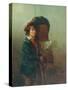 The Organ Grinder-William Mulready-Stretched Canvas