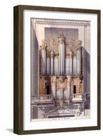 The Organ of Saint-Eustache, 1801 (W/C on Paper)-French-Framed Giclee Print