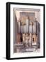 The Organ of Saint-Eustache, 1801 (W/C on Paper)-French-Framed Giclee Print