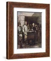 The Organ Player, Ca 1865-Honore Daumier-Framed Giclee Print