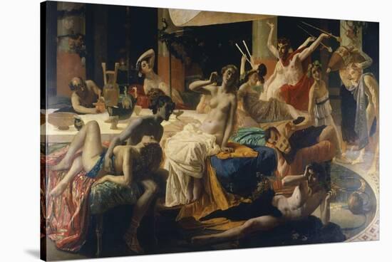 The Orgies of Messalina, 1867-1868-Federico Faruffini-Stretched Canvas